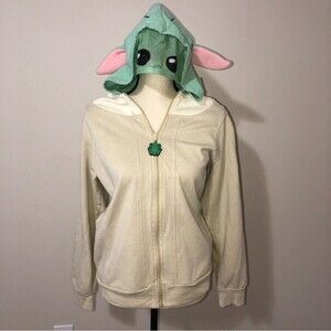 Star Wars Baby Yoda Grogu Kids Hoodie Extra Large Full Zip Unisex Mandalorian